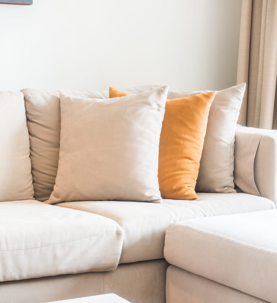 Pillow on sofa